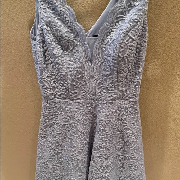 City Studio Lace Dress in Light Gray - Picture 1 of 3